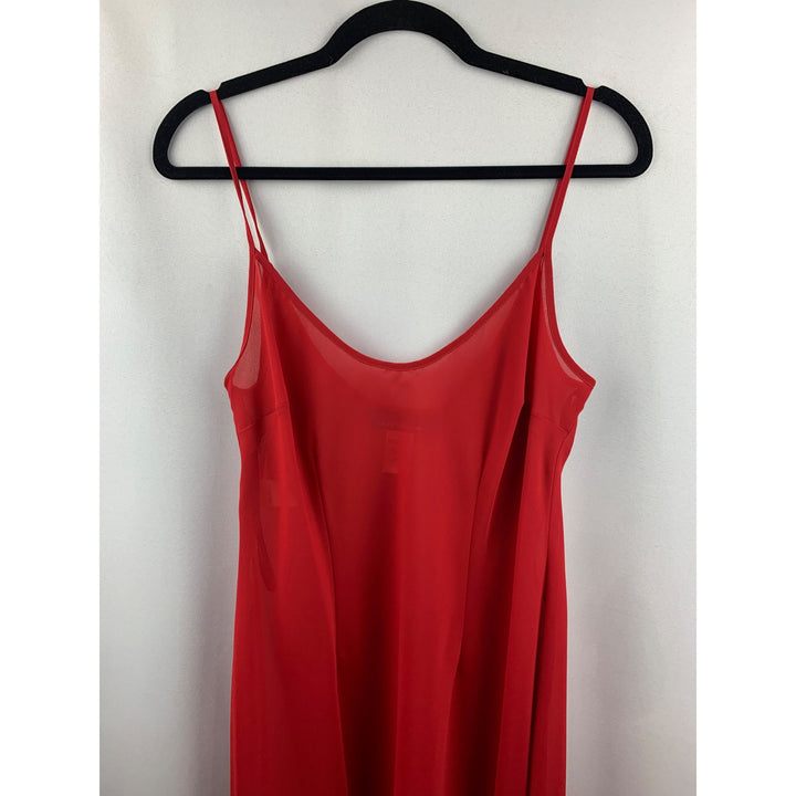 Women's Jones New York Red Silk Dress Size 10