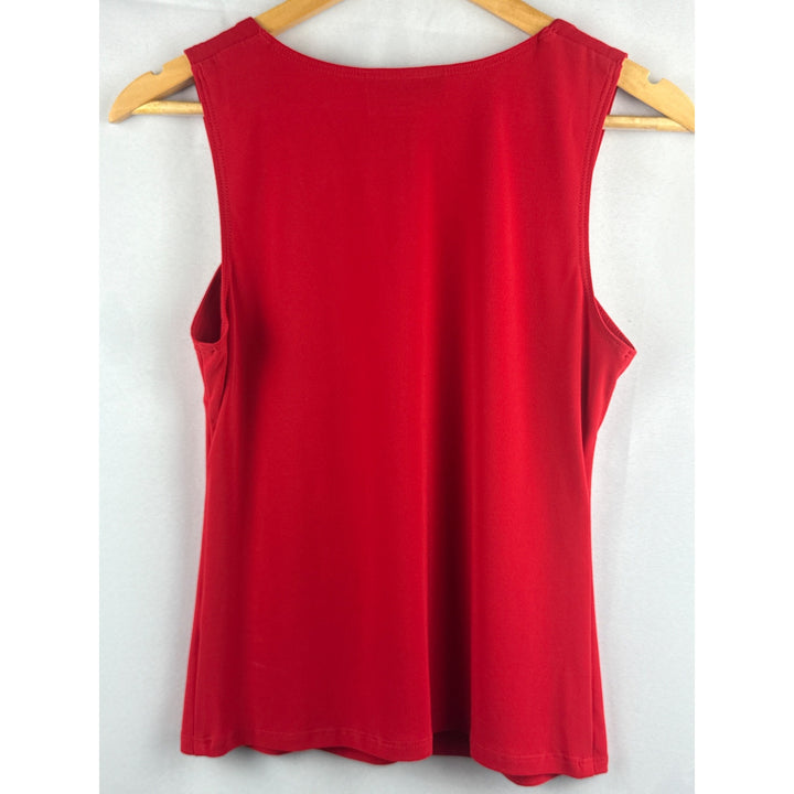 Frank Lyman Red Sleeveless Square Neck Top
