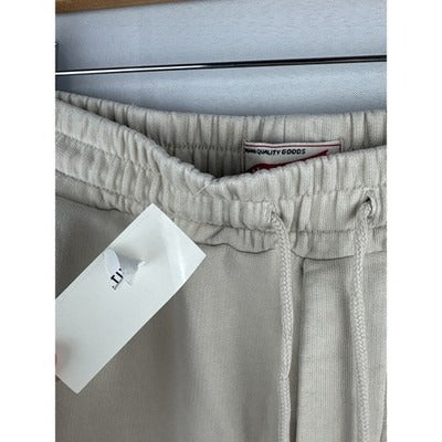 Madewell Womens Small Premium Sweat Shorts Beige Cotton Blend Casual Lounge Wear