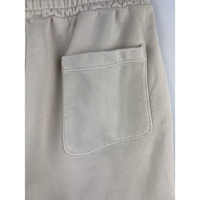 Madewell Womens Small Premium Sweat Shorts Beige Cotton Blend Casual Lounge Wear
