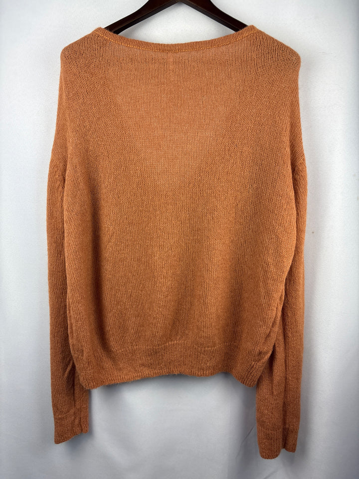 Women’s Free People Medium Tera-Cotta V-Neck Sweater