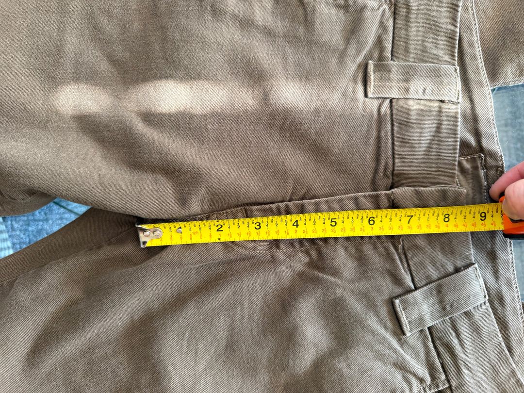 Hudson Brown Skinny Chino Pants Flap Pocket Low Rise Size 24