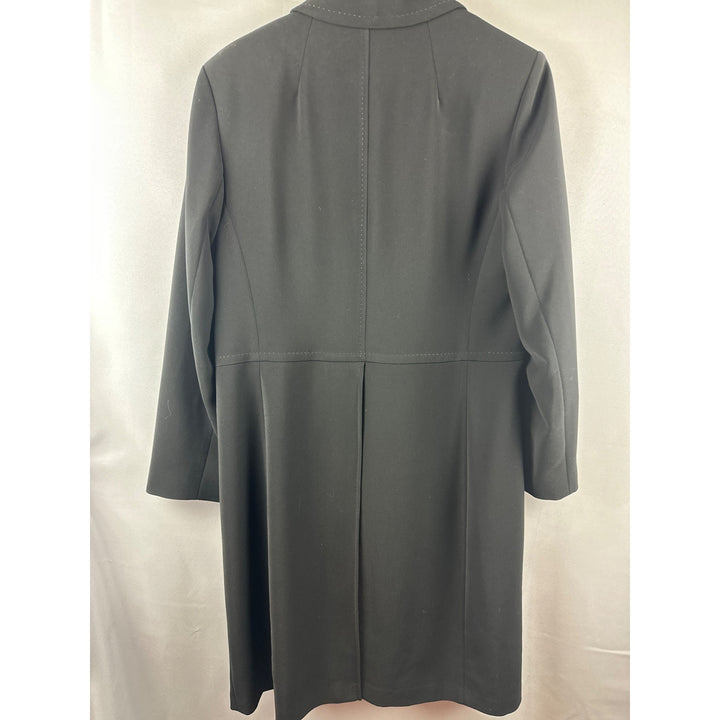 Gallery Womens Black Mid-Length Coat M