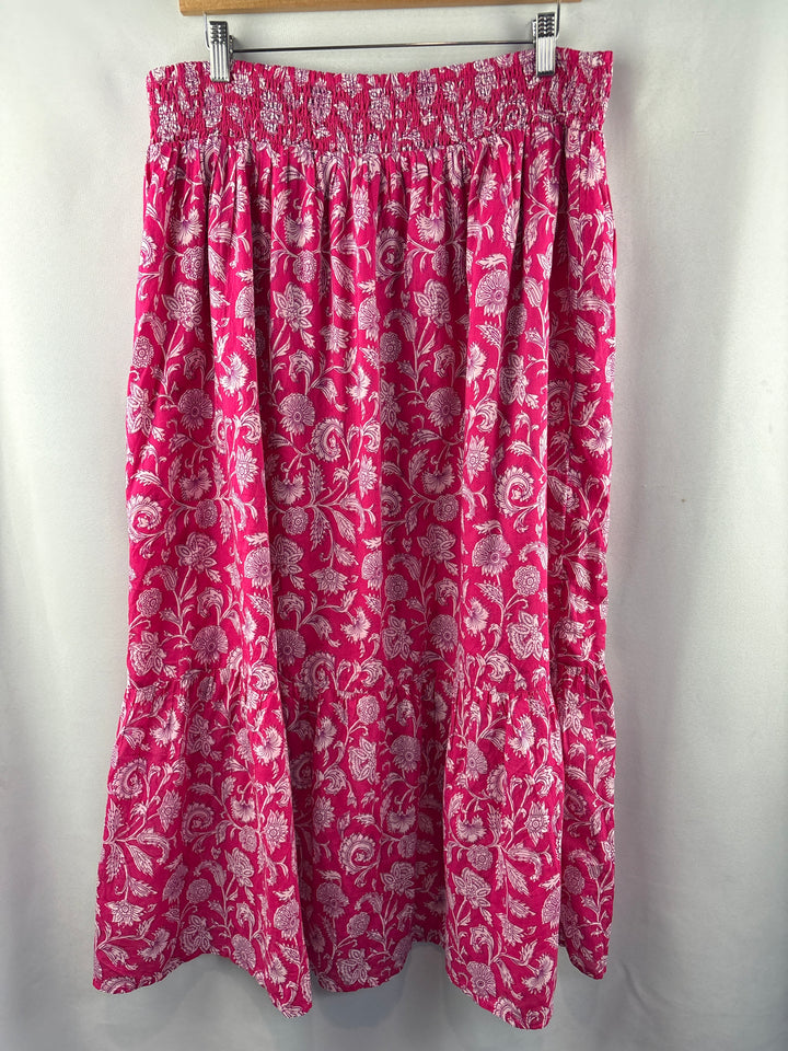 Women’s Destination 365 Large Hot Pink Paisley Maxi Dress