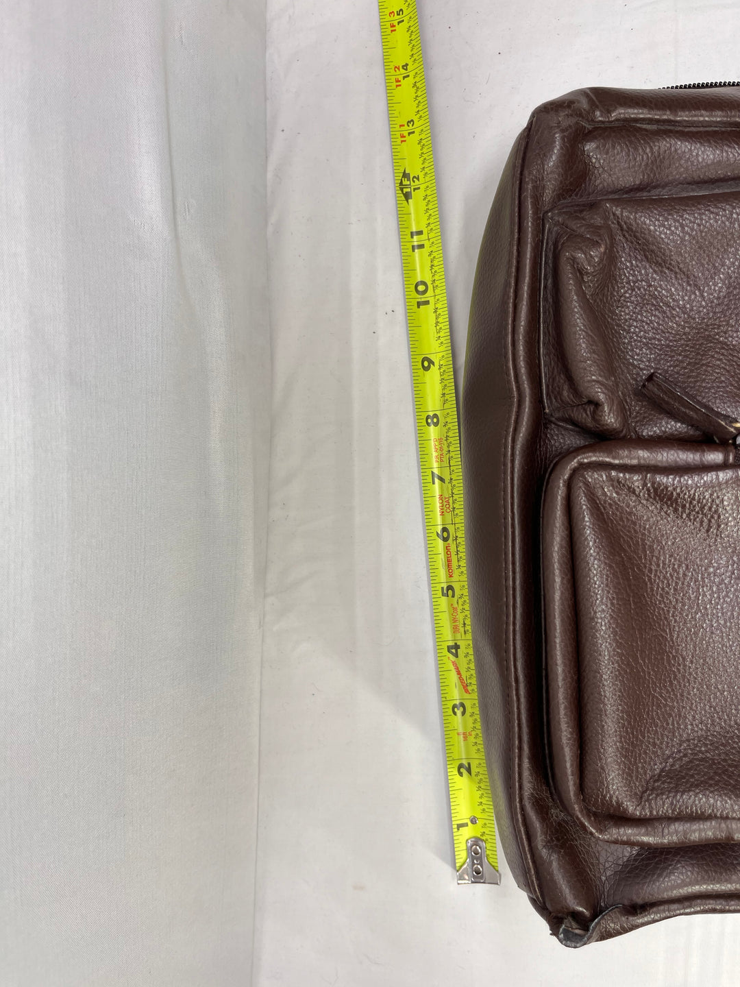 Cherokee Brown Leather Shoulder Bag Multi Pocket Organizer Purse Handbag