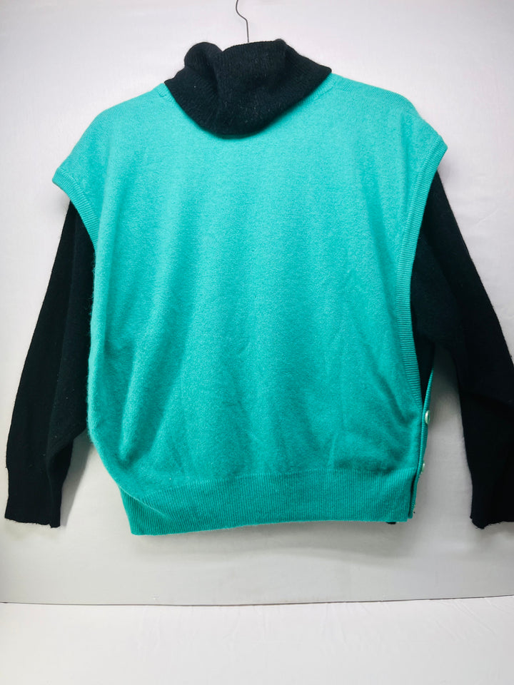 Vintage Denny Tricot Angora 2 Piece Sweater Set Cardigan Knit Top Made in Italy