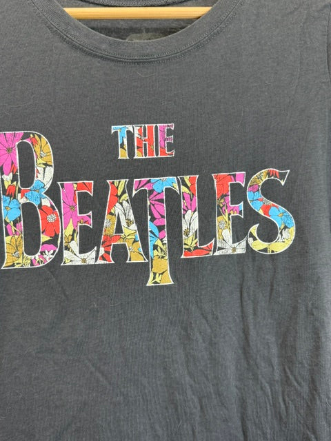 The Beatles Floral Logo Graphic Tee Dark Gray SzM