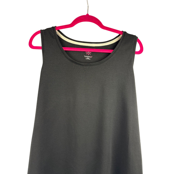 Isaac Mizrahi Live! Womens Black Sleeveless Tank Top US XL Cotton Blend