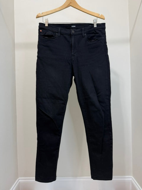 Hudson Nico Mid Rise Super Skinny Jeans Black Sz33