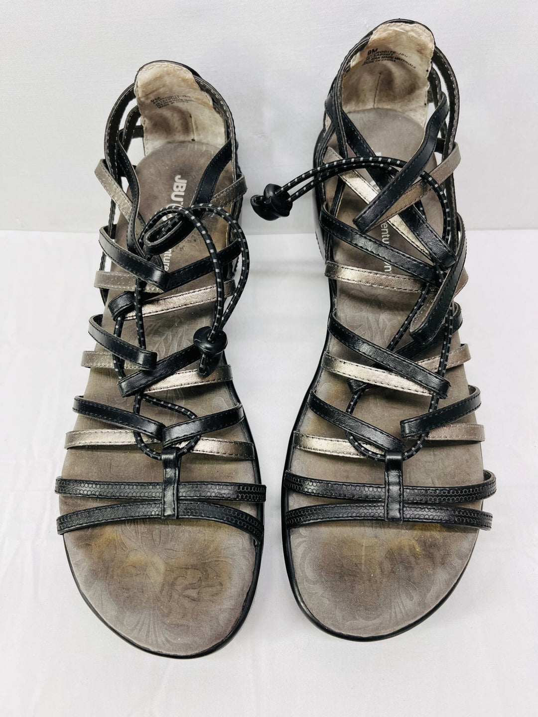 JBU by Jambu Women's Size 9 Strappy Comfort Sandals Toggle Closure Casual Shoes