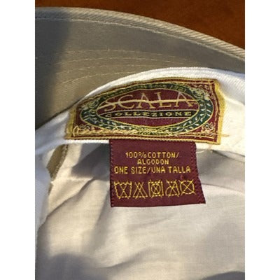 Large Brim Scala Men’s Khaki Brown Baseball cap One Size