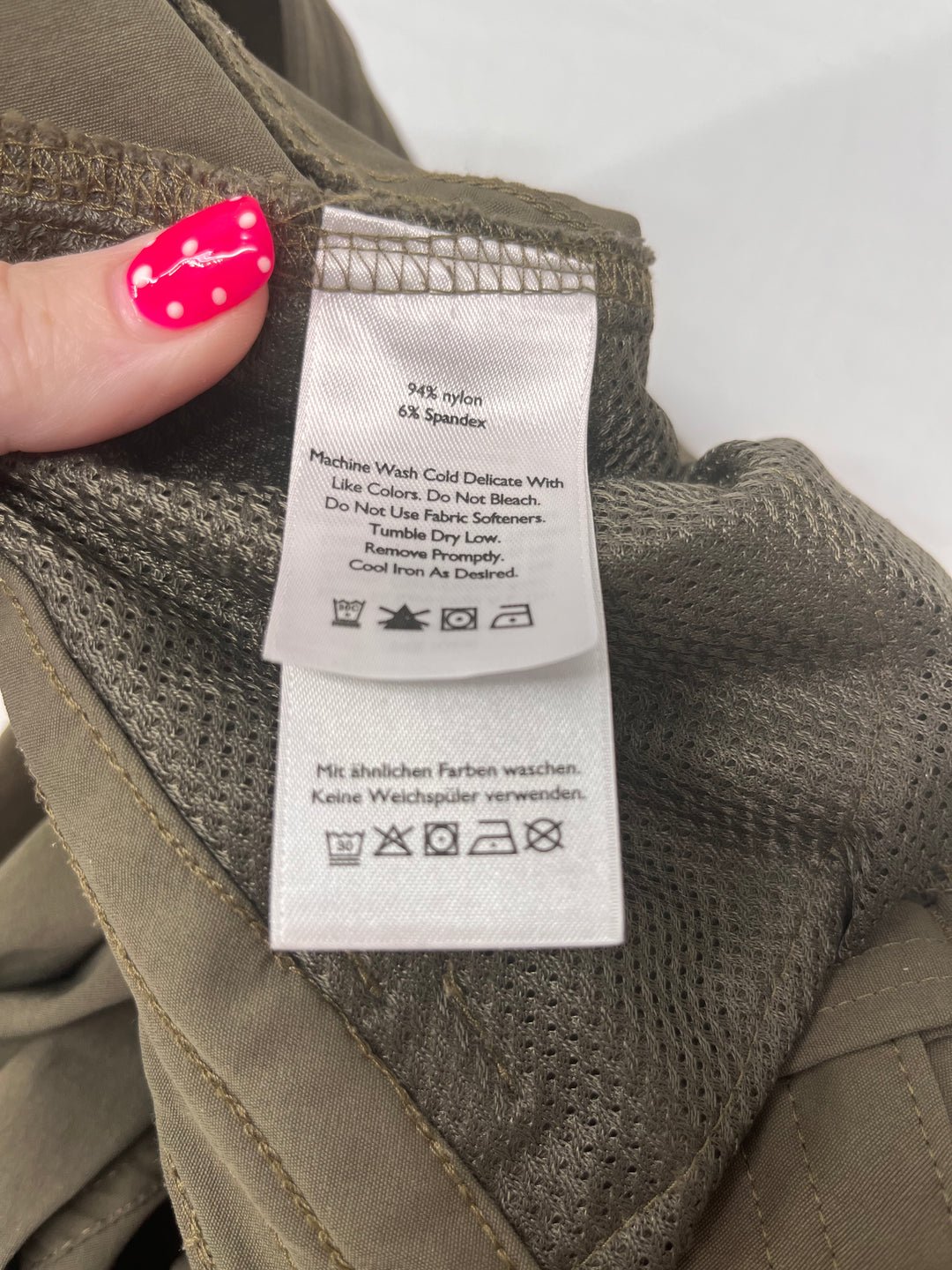 Eddie Bauer Women’s Hiking Cargo Pants Olive Green Outdoor Utility Size 14