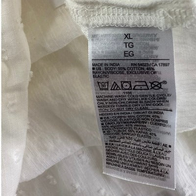 Old Navy Womens XL White 3-Piece Set: Pants Short-Sleeve Top & Sleeveless Top