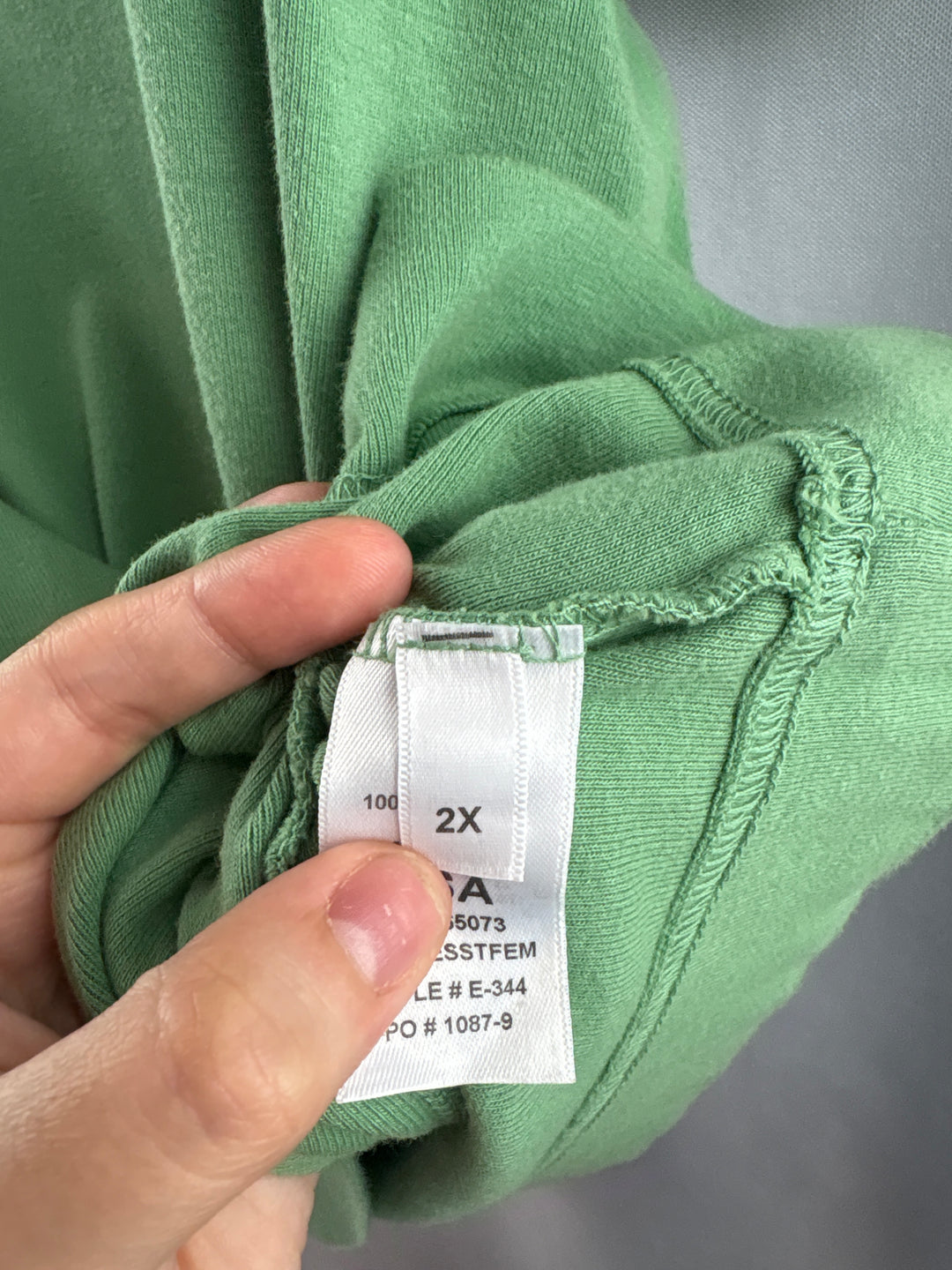 Women’s Fresh Produce Size 2X Sage Green T-Shirt
