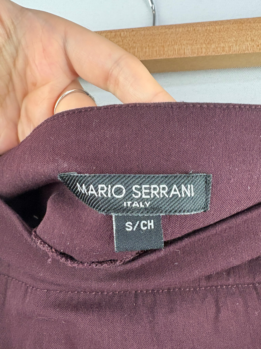 Women’s Mario Serrani Small Burgundy Pencil Skirt