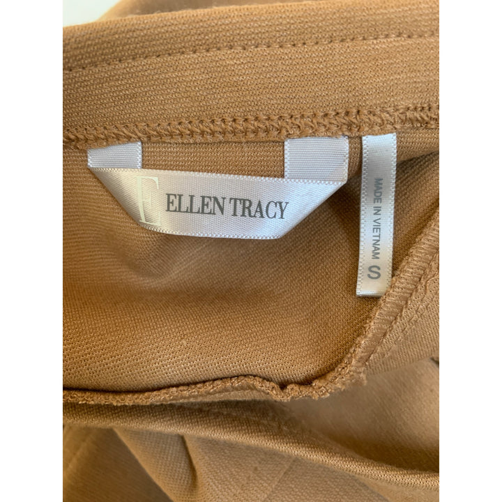 Ellen Tracy Camel Pencil Skirt Size 8 Polyester Blend