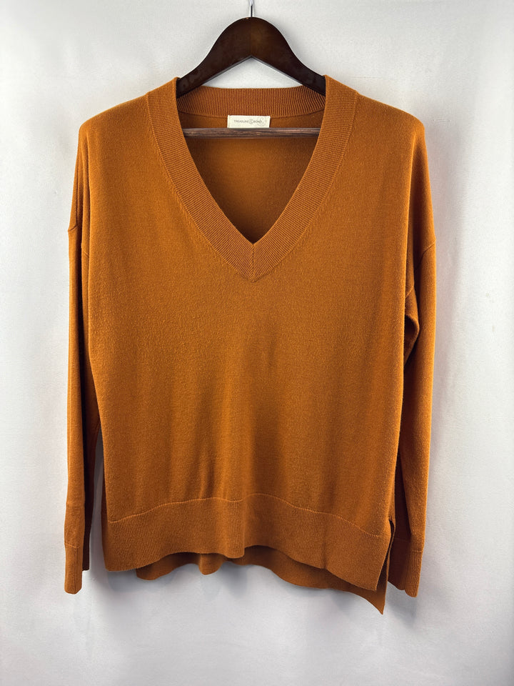 Women’s Treasure &amp; Bond Medium Pumpkin Orange Sweater