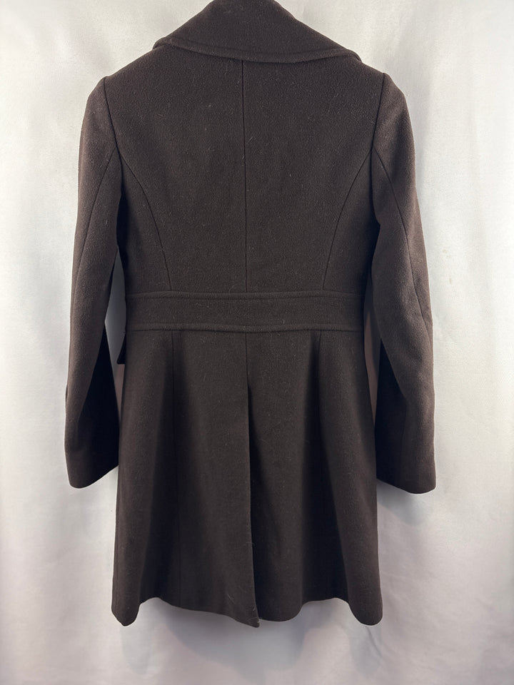 Women’s Kenneth Cole Reaction Size 4 Brown Peacoat