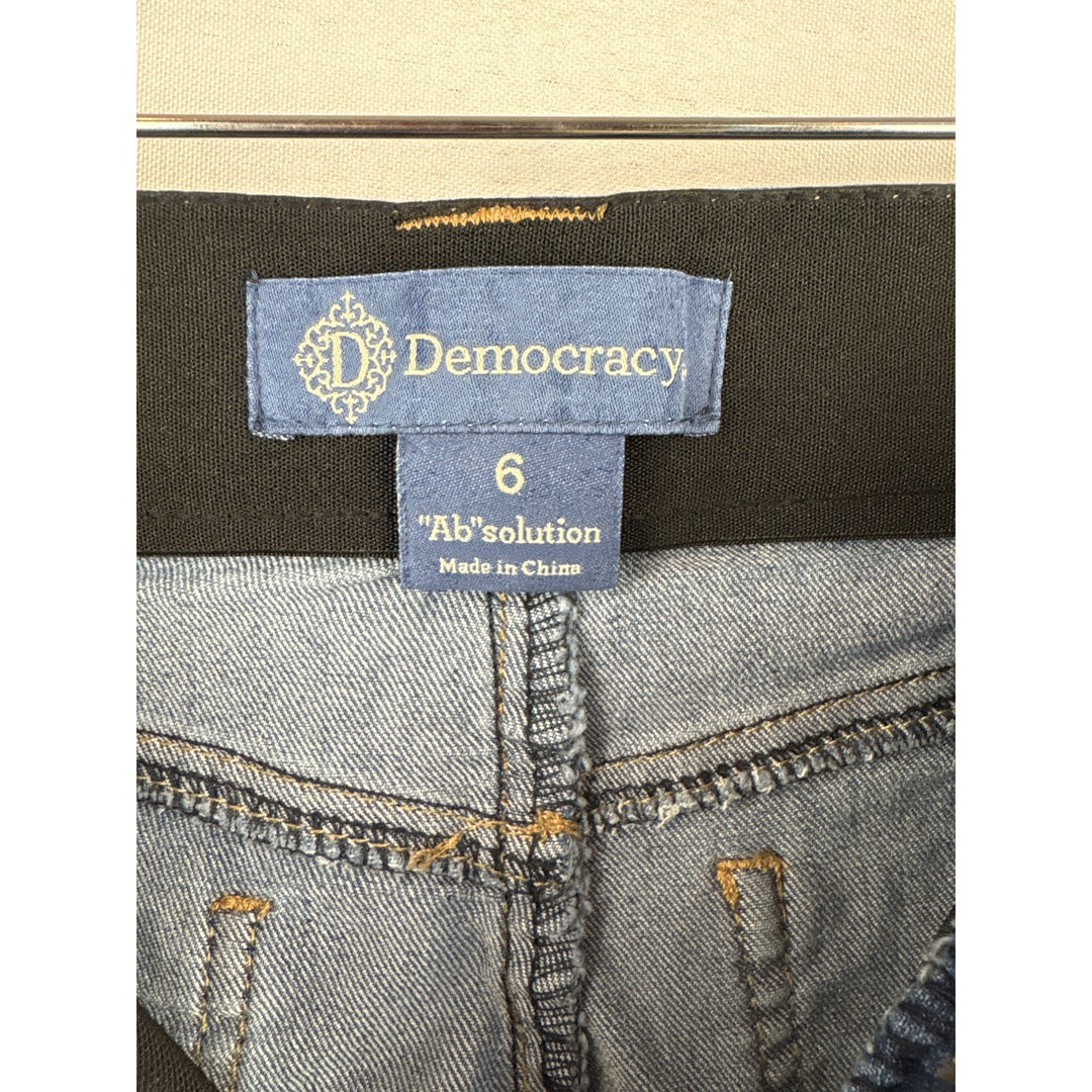 Democracy Womens "Ab"solution Jeans Size 6 Blue Denim Made In China