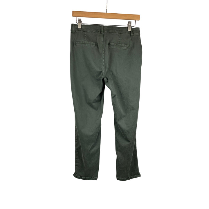 Lila Ryan Womens 4P Grey Cropped Pants Cotton Blend Made In China Chic & Versatile