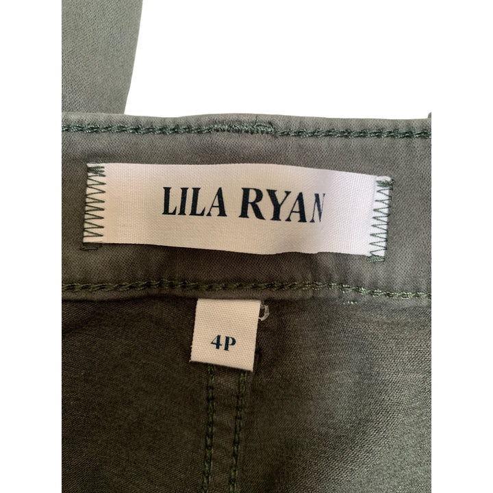 Lila Ryan Womens 4P Grey Cropped Pants Cotton Blend Made In China Chic & Versatile