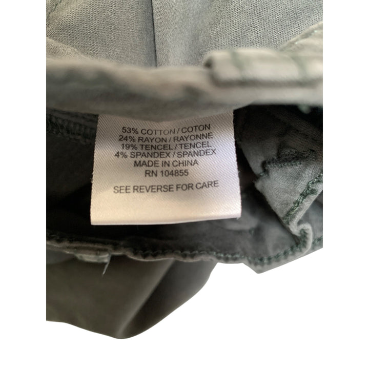 Lila Ryan Womens 4P Grey Cropped Pants Cotton Blend Made In China Chic & Versatile