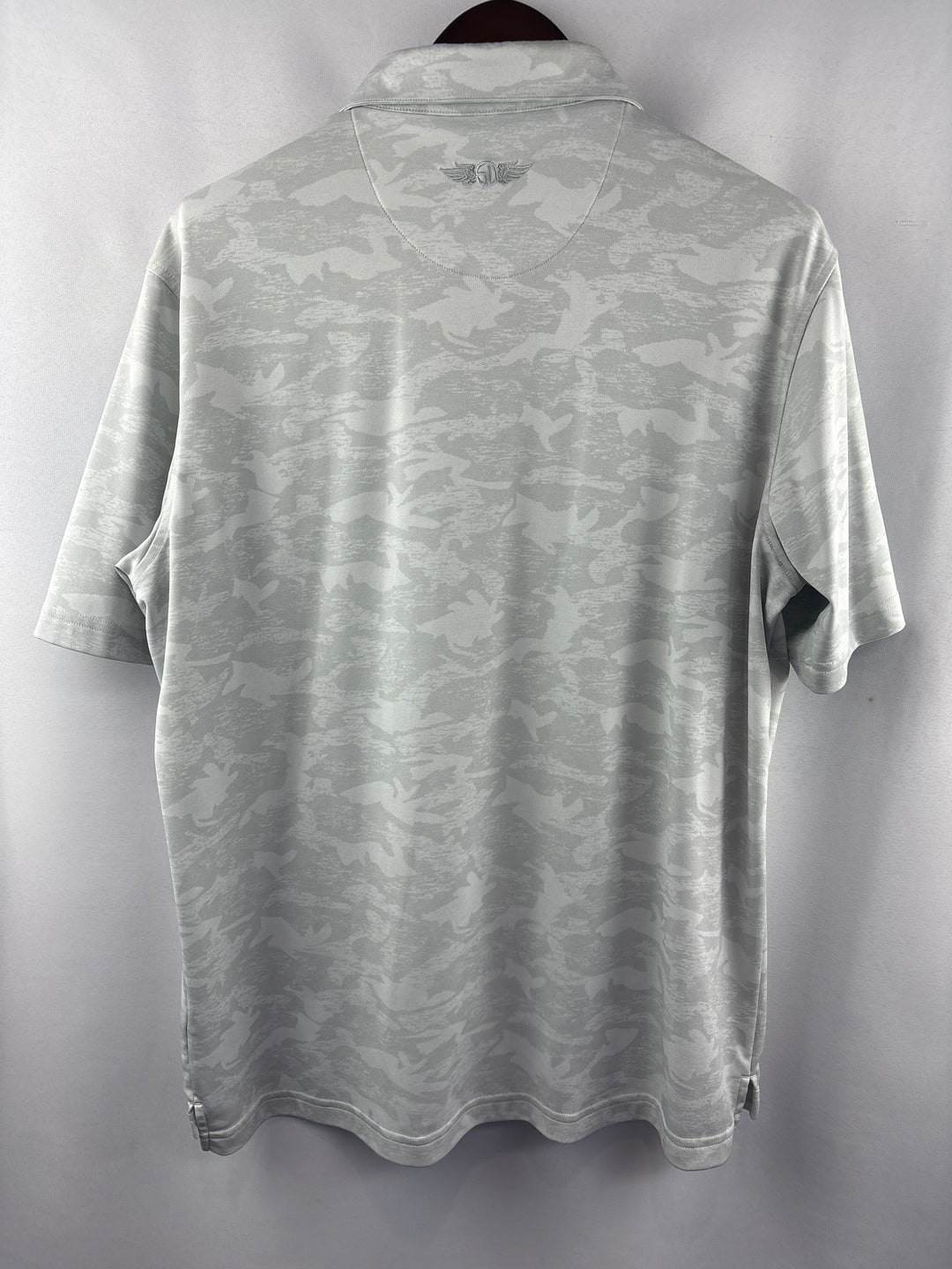 Men’s Straight Down XL Light Gray Camo Golf Polo
