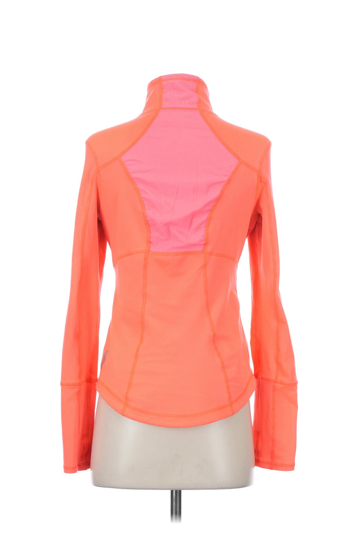 Zella Coral Ruched Zip-Up Athleisure Sporty Active Wear Long Sleeve Jacket Size S/P