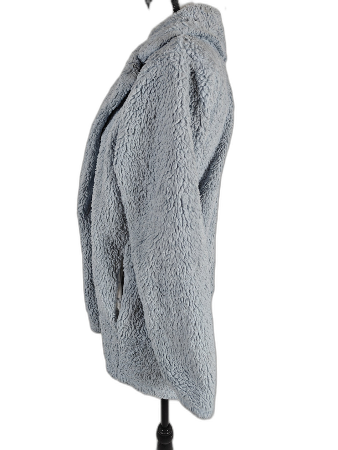 Women Splendid Sherpa Coat Light Blue Size XS