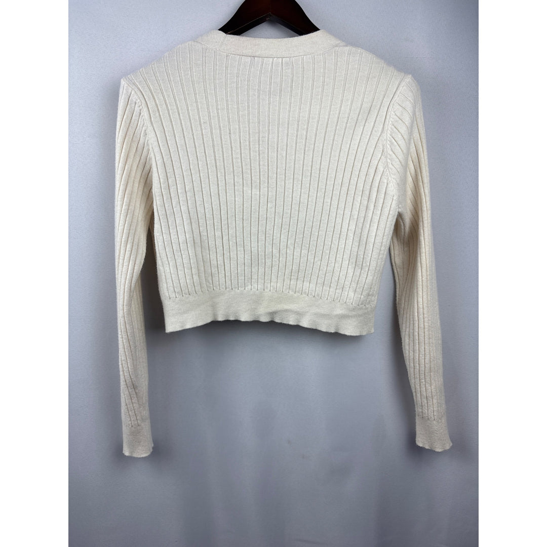 Women’s Saturun Medium Cream Cropped Cardigan