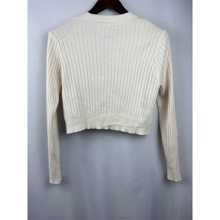 Women’s Saturun Medium Cream Cropped Cardigan