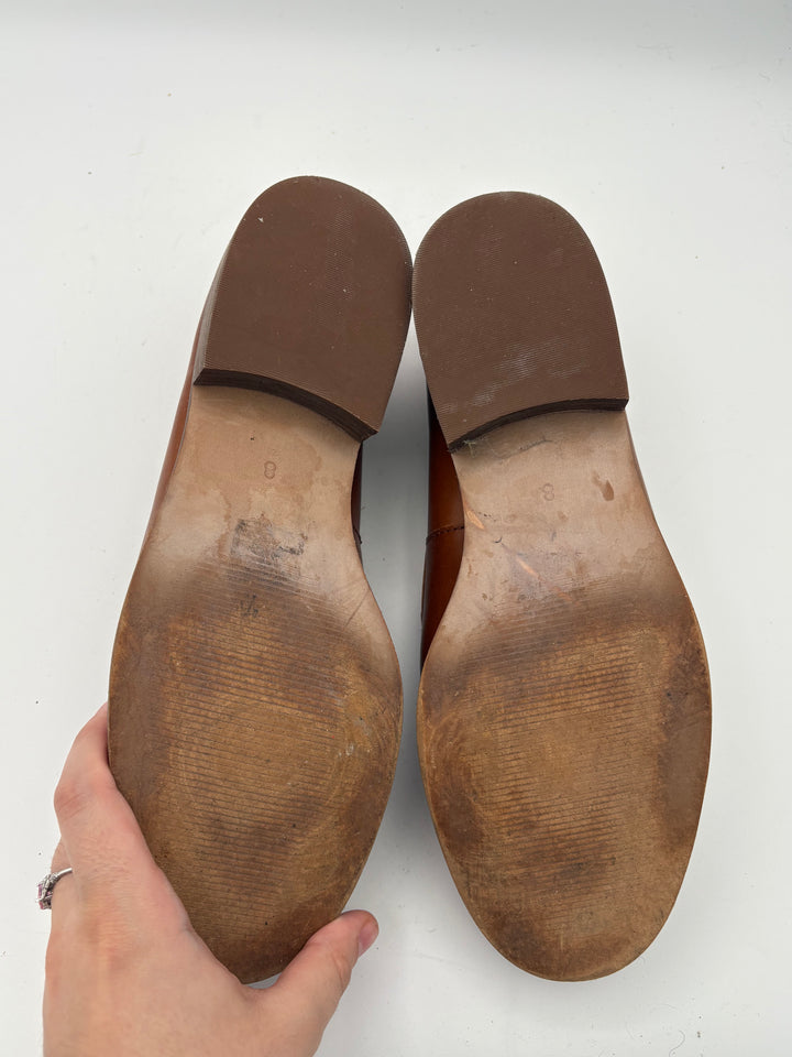 Women’s Madewell Size 8 Orangish Brown Leather Loafers