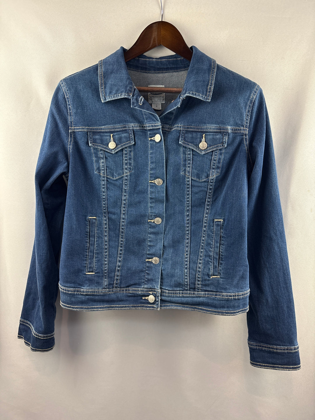 Women’s Old Navy Large Medium Wash Blue Denim Jacket