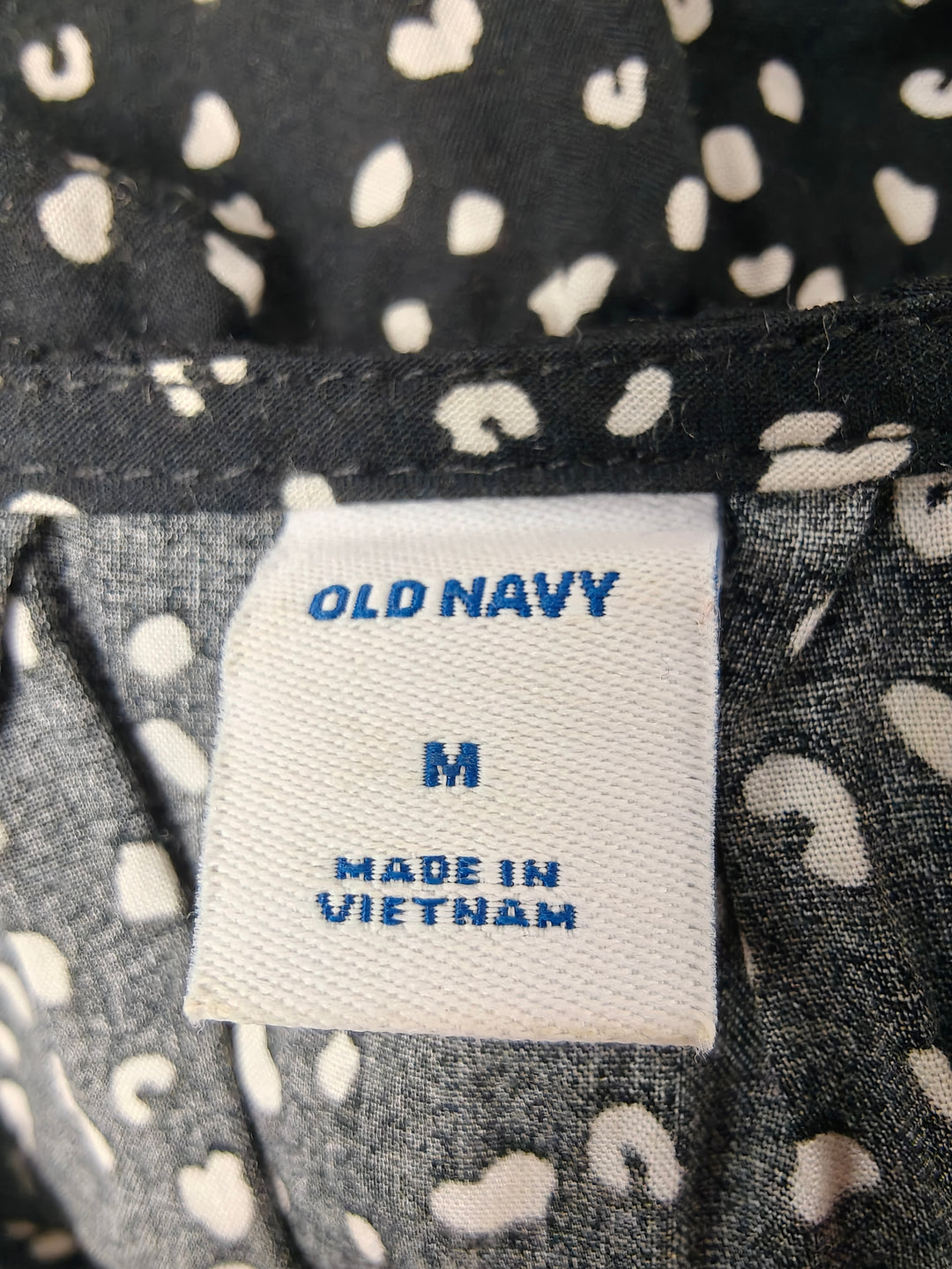 Women Old Navy Sleeveless Dress Black White Medium