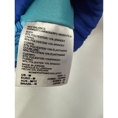 New Balance Womens Medium Sports Bra Blue Racerback