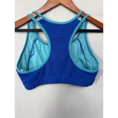 New Balance Womens Medium Sports Bra Blue Racerback