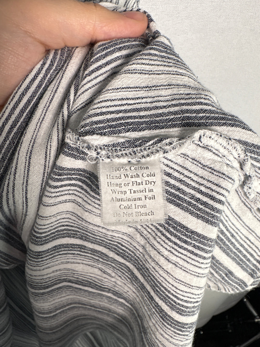Women’s Everyday Ritual XXL White &amp; Gray Stripe Midi Dress