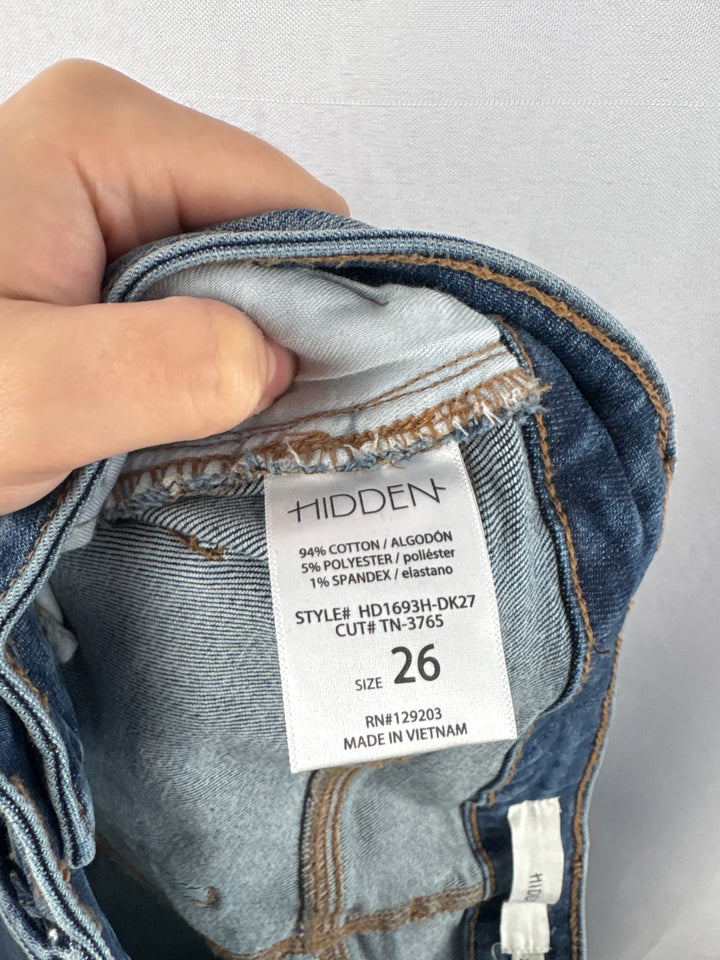 Women’s Hidden Size 26 Medium Wash Blue Skinny Jeans