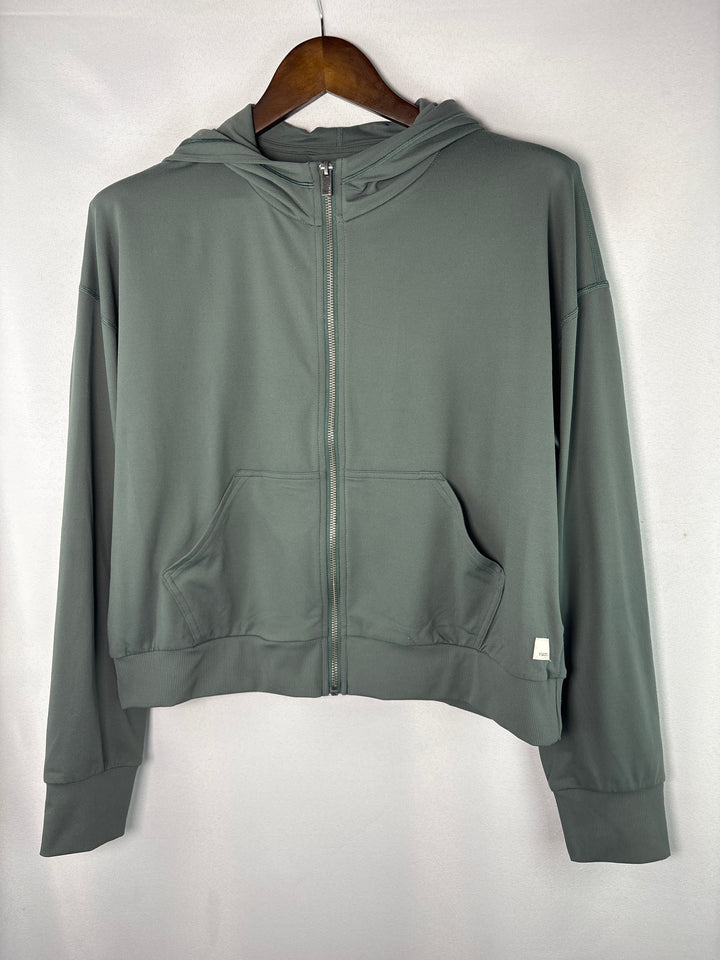 Women’s Vuori Medium Sage Green Athletic ZipUp Hoodie