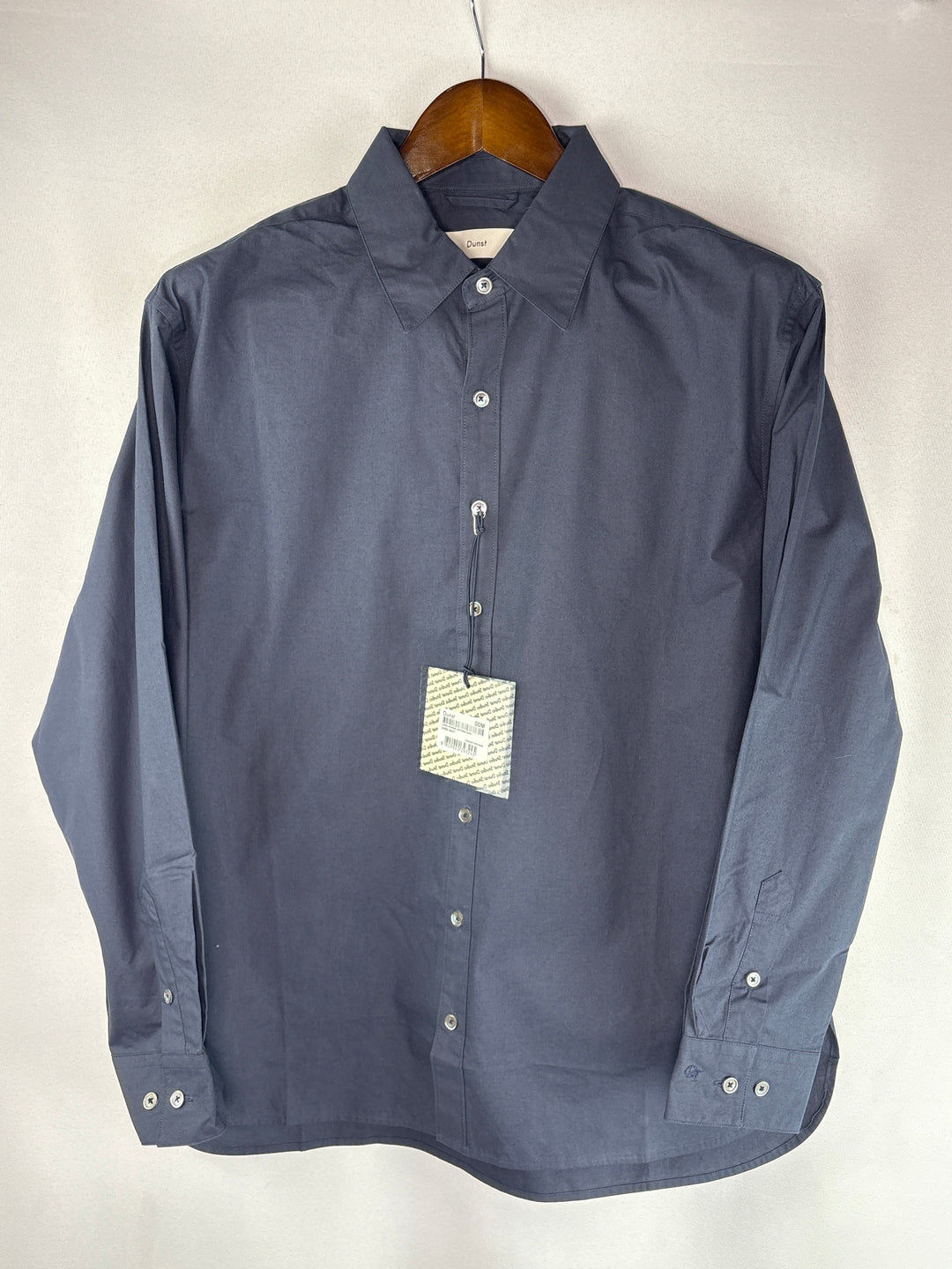 Unisex Dunst Medium Navy Blue Button Up Shirt