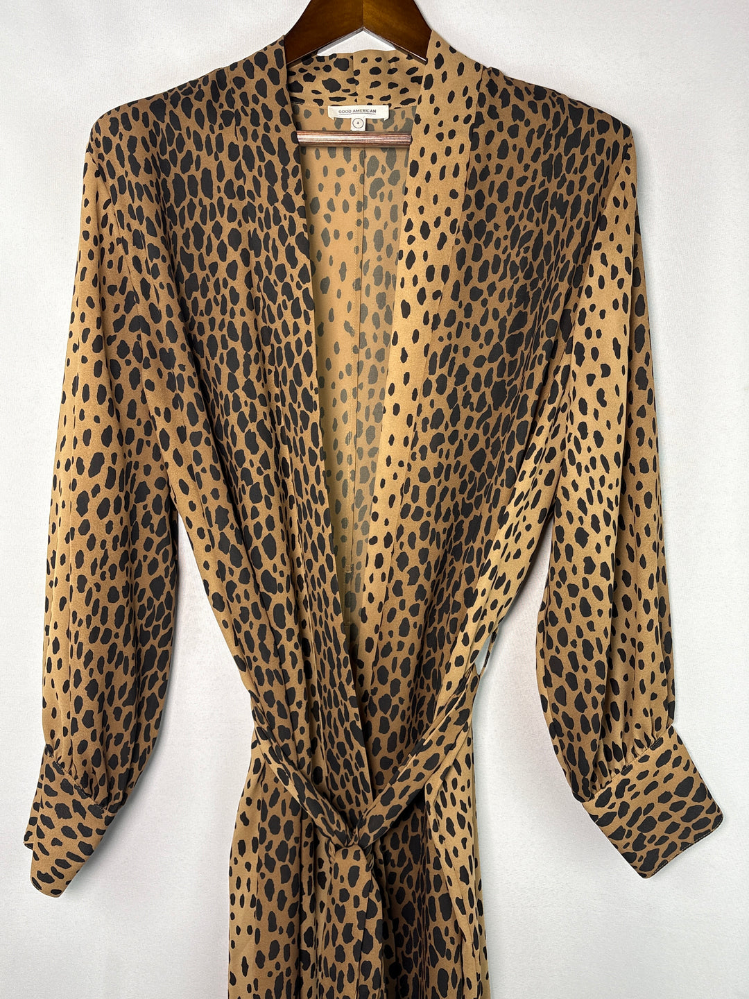 Women’s Good American Size 4 Leopard Print Duster