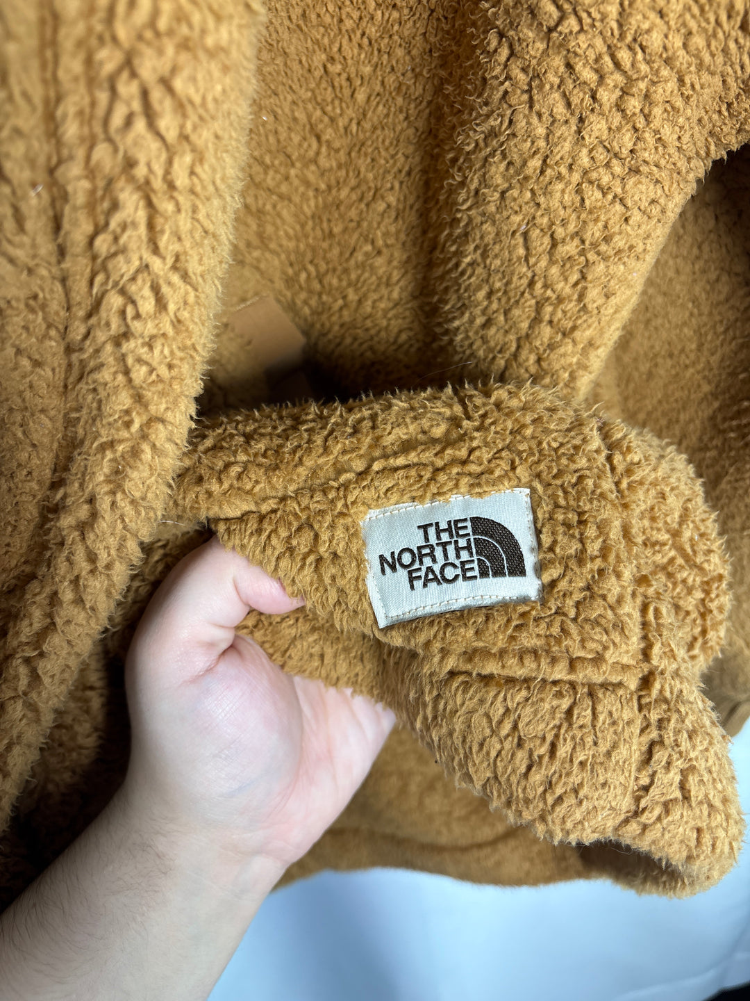 Women’s The North Face XL/XXL Brown Sherpa Hoodie