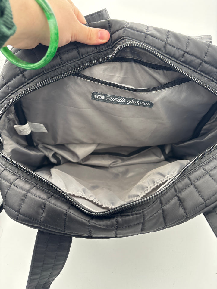 Women’s Lug Black Quilted Puddle Jumper Overnight Bag