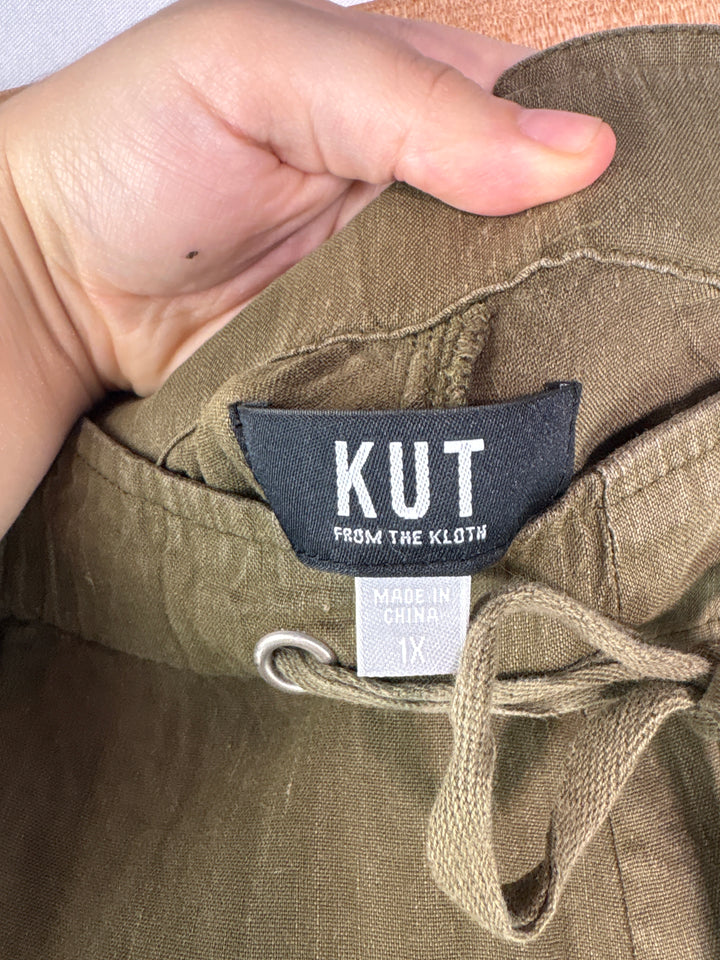Women’s Kut From The Kloth Size 1X Olive Green Lounge Pants