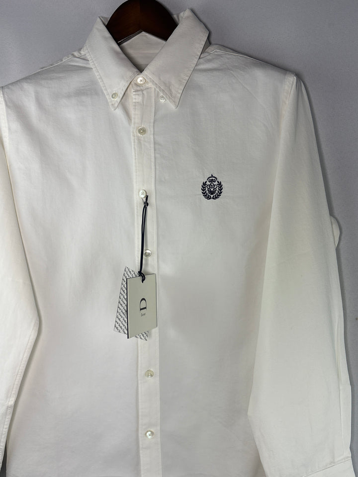 Unisex Dunst Small White Button Up Shirt