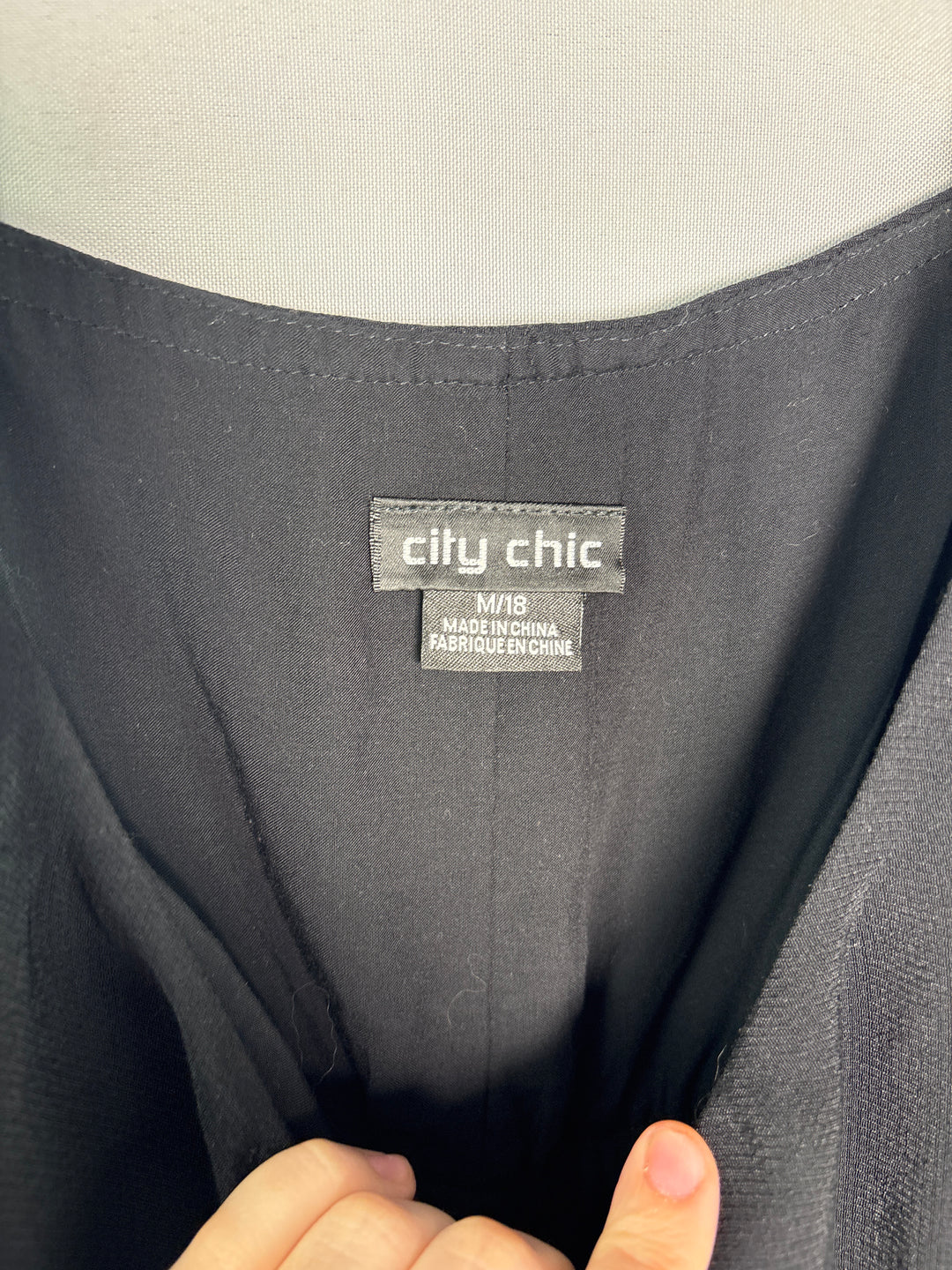 Women’s City Chic Size 18 Black Sleeveless Maxi Dress