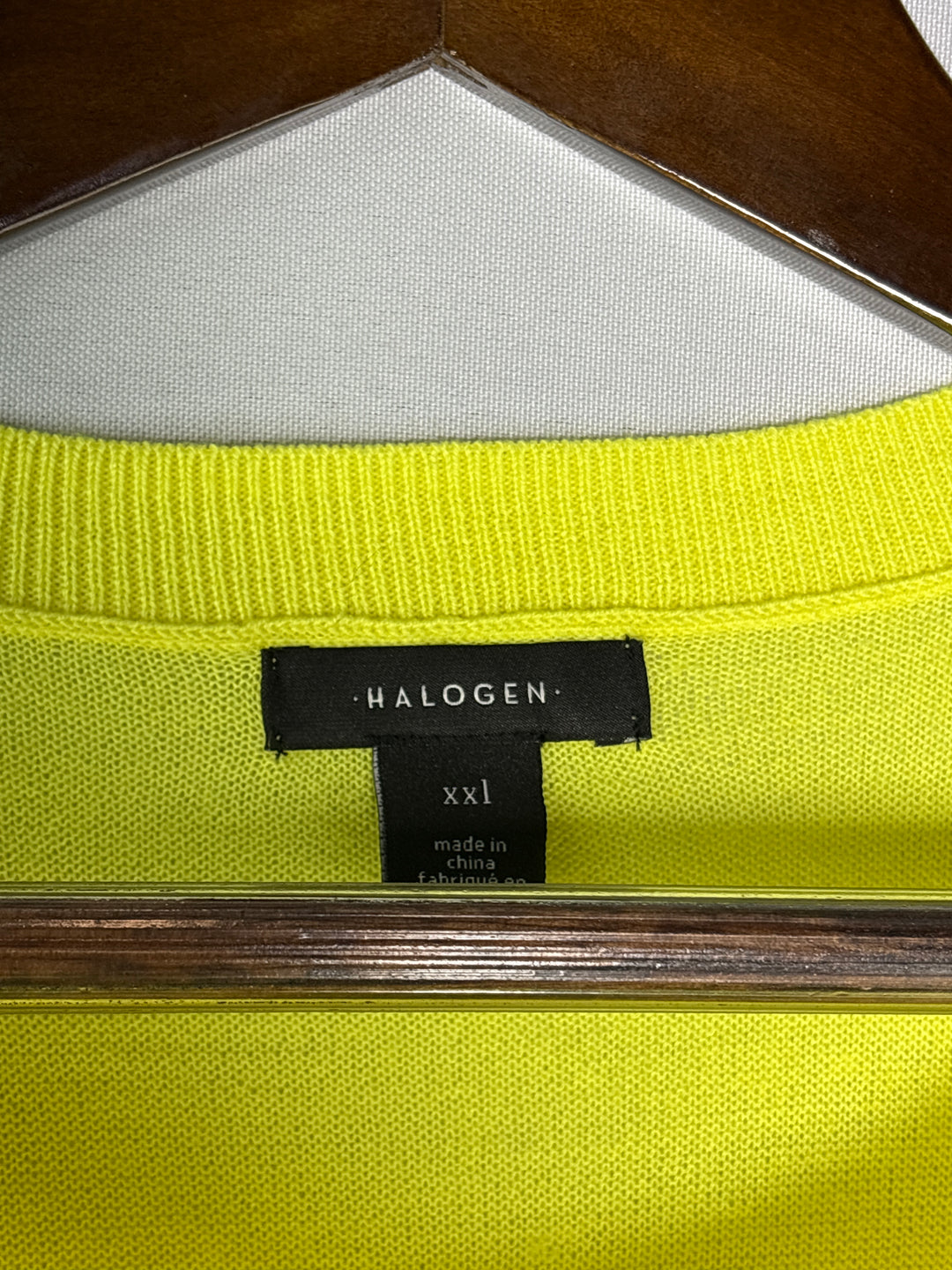 Women’s Halogen XXL Bright Yellow Pullover Sweater