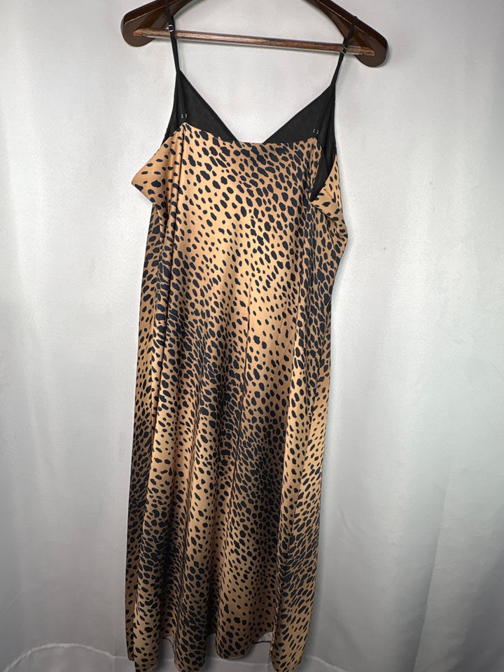 Women’s Good American Size 5 Leopard Print Slip Dress