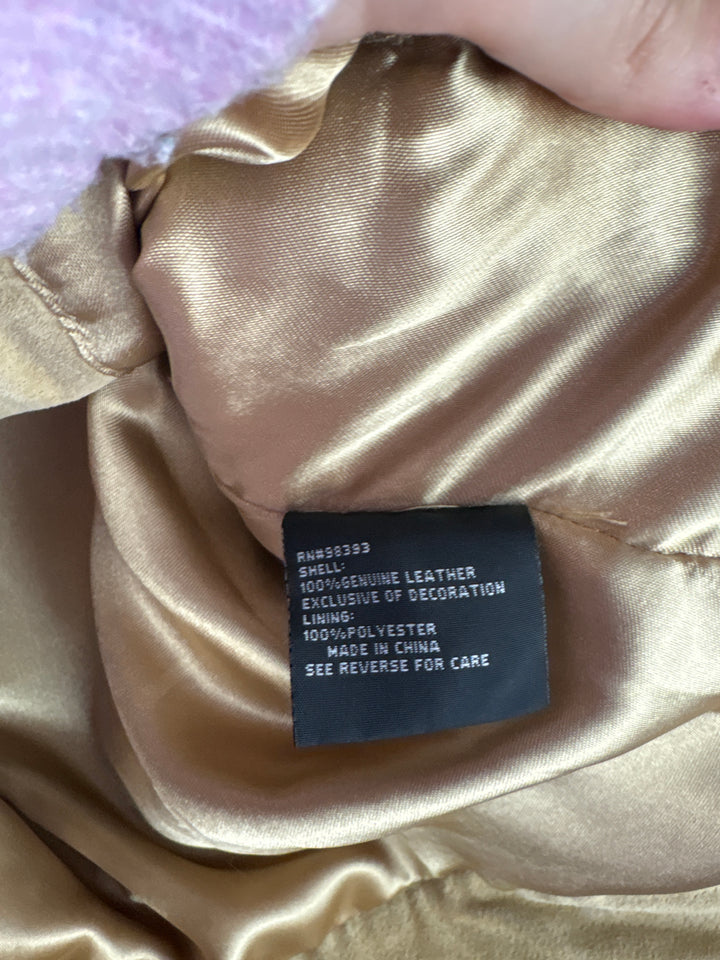 Women’s Pamela McCoy Large Tan Suede Jacket