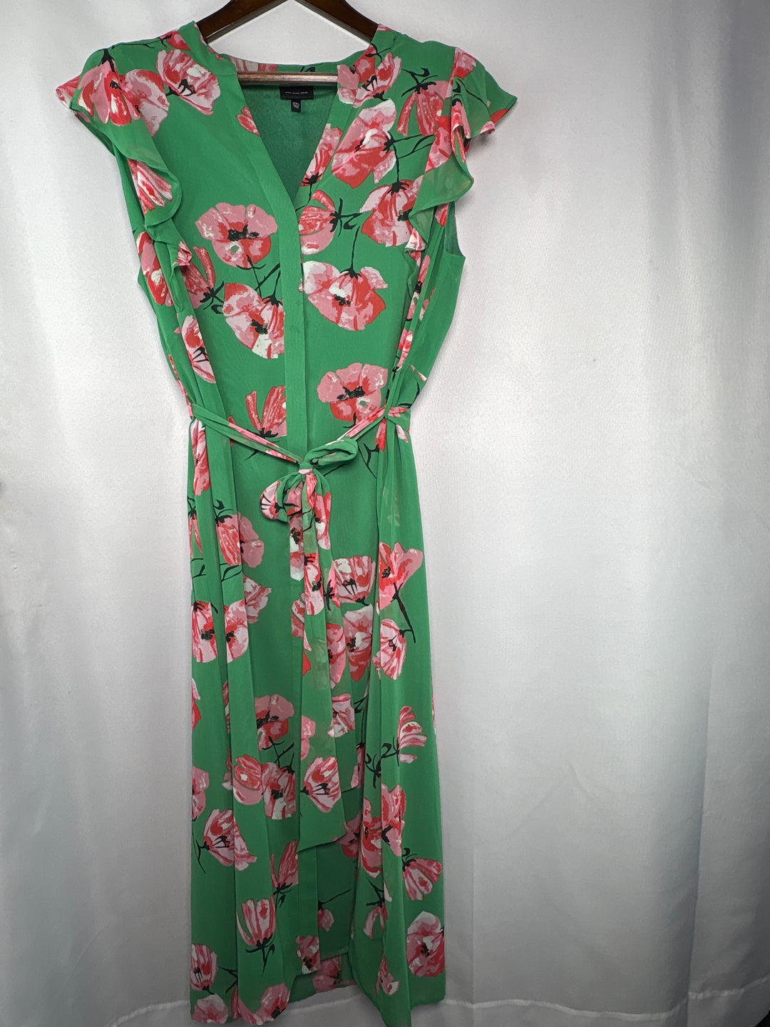 Women’s Who What Wear XXL Leaf Green Floral Maxi Dress